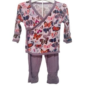 Little Sleepies Butterfly Print Pajama Set